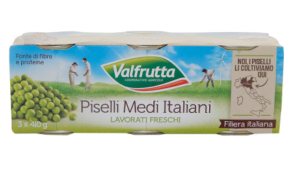 VALFRUTTA PISELLI MEDI 400 GR X3