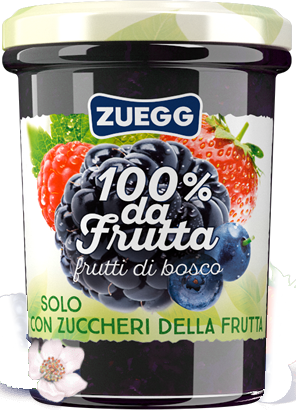 ZUEGG CONFETTURA FRUTTI DI BOSCO 100% DA FRUTTA SENZA ZUCCHERI AGGIUNTI 250 GR