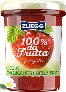 ZUEGG CONFETTURA FRAGOLE 100% DA FRUTTA SENZA ZUCCHERI AGGIUNTI 250 GR